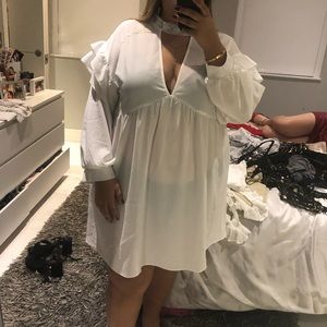 PLUS SIZE - White Dress
